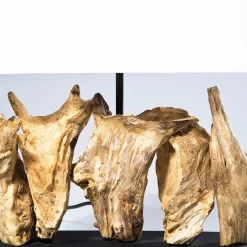 Kare Nature Verticale tafellampvoet van drijfhout