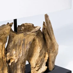 Kare Nature Verticale tafellampvoet van drijfhout