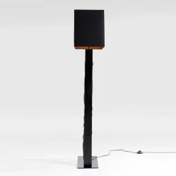 Kare Nature Wave vloerlamp met hout