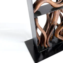 Kare Nature Wave vloerlamp met hout