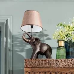 Kare Olifant Safari tafellamp