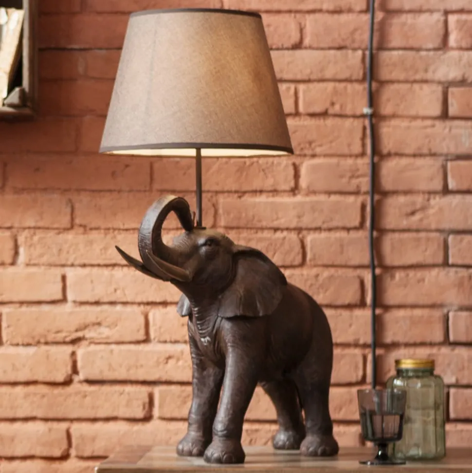 Kare Olifant Safari tafellamp