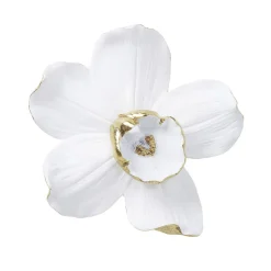 KARE Orchidee wandobject, polyresin, 24 x 25 cm, wit