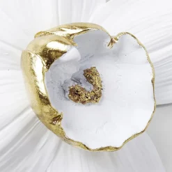 KARE Orchidee wandobject, polyresin, 24 x 25 cm, wit