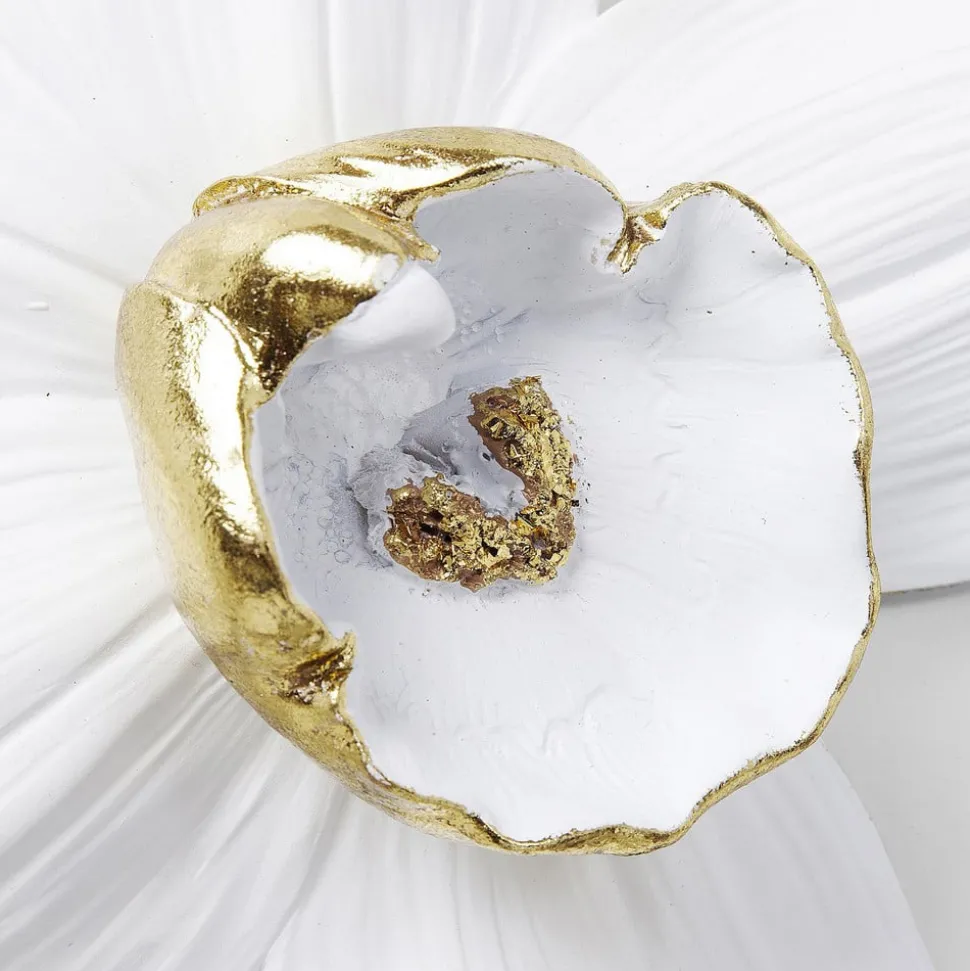 KARE Orchidee wandobject, polyresin, 24 x 25 cm, wit