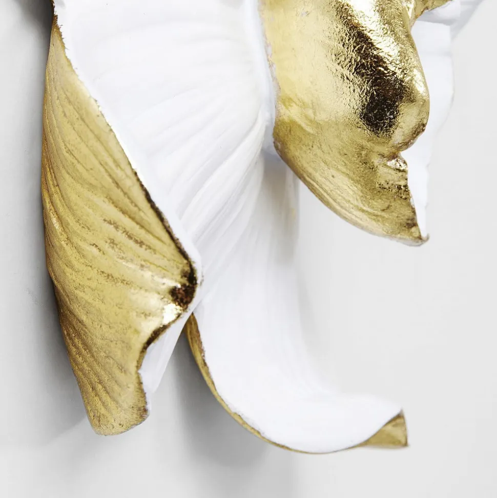 KARE Orchidee wandobject, polyresin, 24 x 25 cm, wit