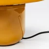 Kare Paddenstoel tafellamp, geel, geëmailleerd staal, hoogte 27 cm