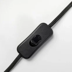 Kare Paddenstoel tafellamp, geel, geëmailleerd staal, hoogte 27 cm