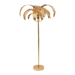 KARE Palmera vloerlamp, 170 cm hoog, messing