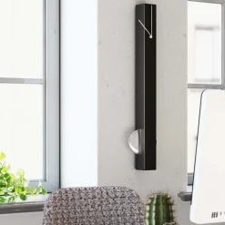 KARE Pendule wandklok, aluminium, zwart