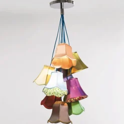 Kare Saloon Flower - kleurrijke hanglamp