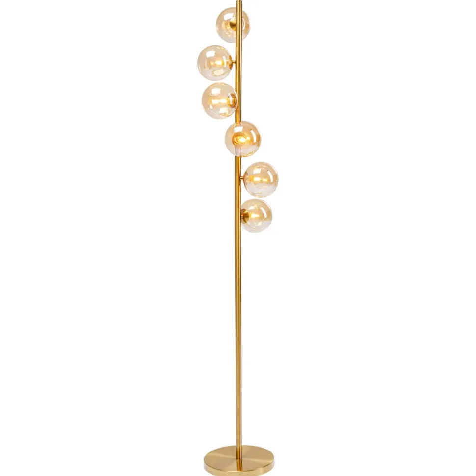 Kare Scala Balls vloerlamp, 6-lamps, goud