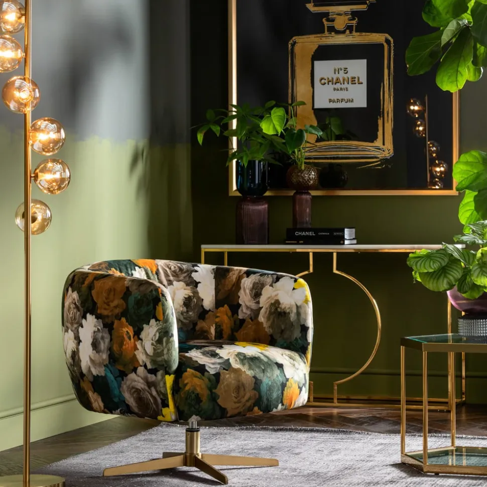 Kare Scala Balls vloerlamp, 6-lamps, goud