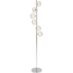Kare Scala Balls vloerlamp, 6-lamps, zilver