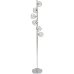 Kare Scala Balls vloerlamp, 6-lamps, zilver