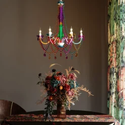 Kare Starlight Regenboog 6-lamps kroonluchter