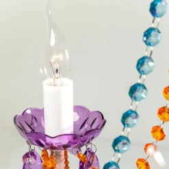 Kare Starlight Regenboog 6-lamps kroonluchter