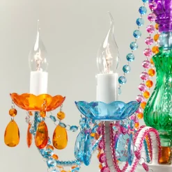 Kare Starlight Regenboog 6-lamps kroonluchter
