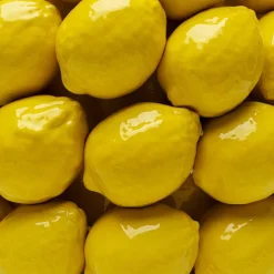 KARE Vaas Citroensap, hoogte 40 cm, Ø 31 cm, porselein, geel