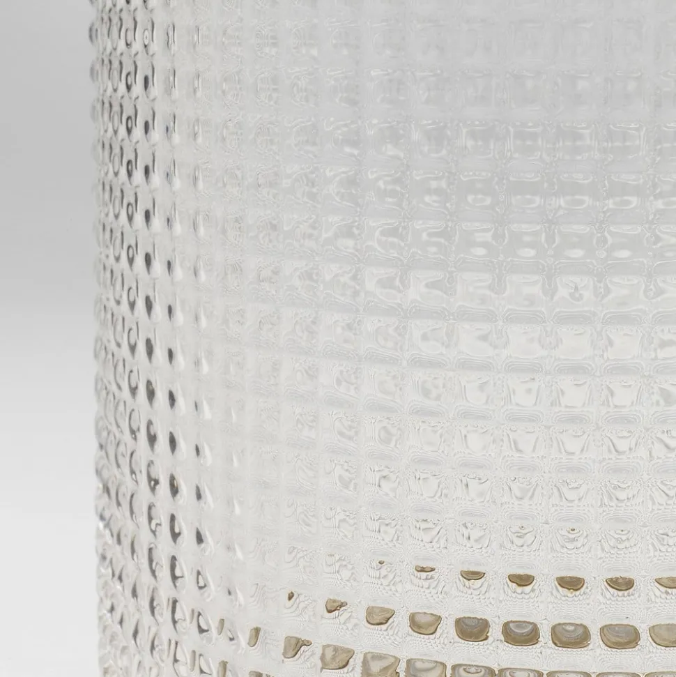 KARE Vaas LA Noble, hoogte 30 cm, glas, goud/helder, handgemaakt