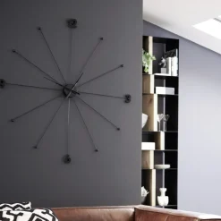 KARE wandklok Like Umbrella, aluminium, polystyreen, Ø 100 cm