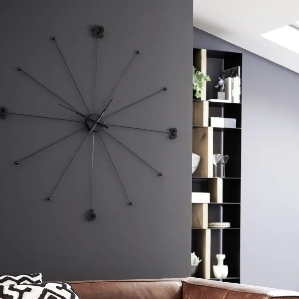 KARE wandklok Like Umbrella, aluminium, polystyreen, Ø 100 cm