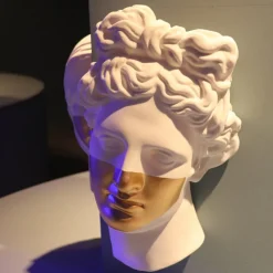 KARE wandobject Apollo, polyresin, gelakt, wit, goud