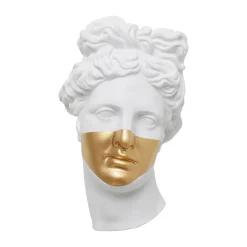 KARE wandobject Apollo, polyresin, gelakt, wit, goud