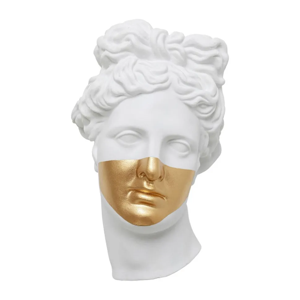 KARE wandobject Apollo, polyresin, gelakt, wit, goud