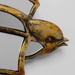 KARE Zwaluw Spiegel wandobject, polyresin, glas, goud