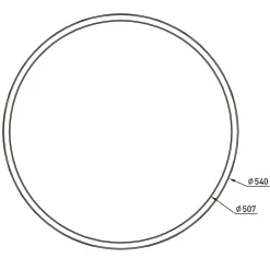 Karl LED plafondlamp, CCT, RGB Backlight, Ø 54cm