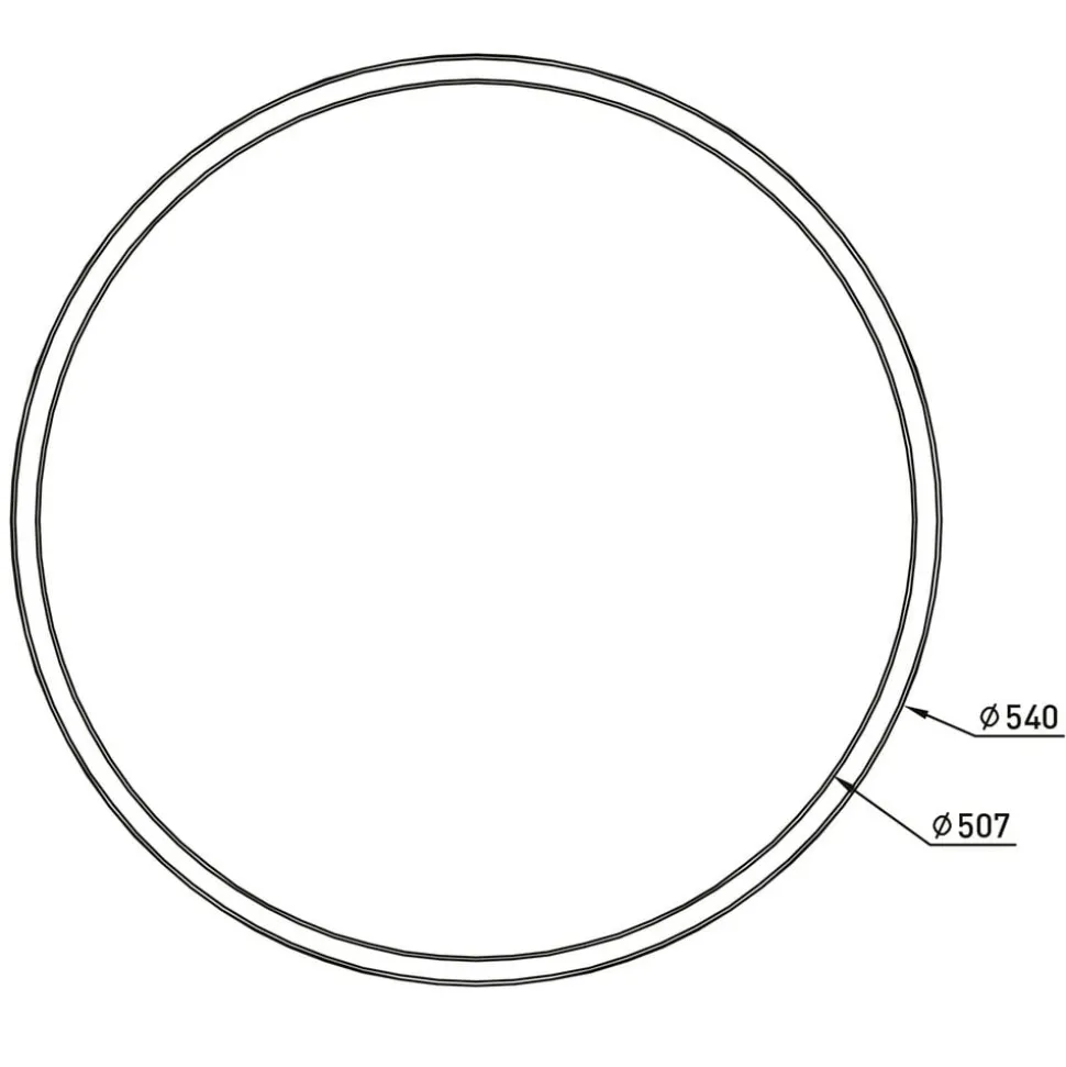 Karl LED plafondlamp, CCT, RGB Backlight, Ø 54cm