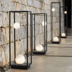 Karman Abachina LED vloerlamp IP65 103cm zwart