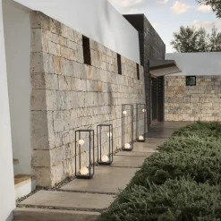 Karman Abachina LED vloerlamp IP65 103cm zwart