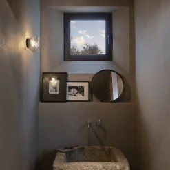 Karman Agua LED wandlamp, IP44, glas helder