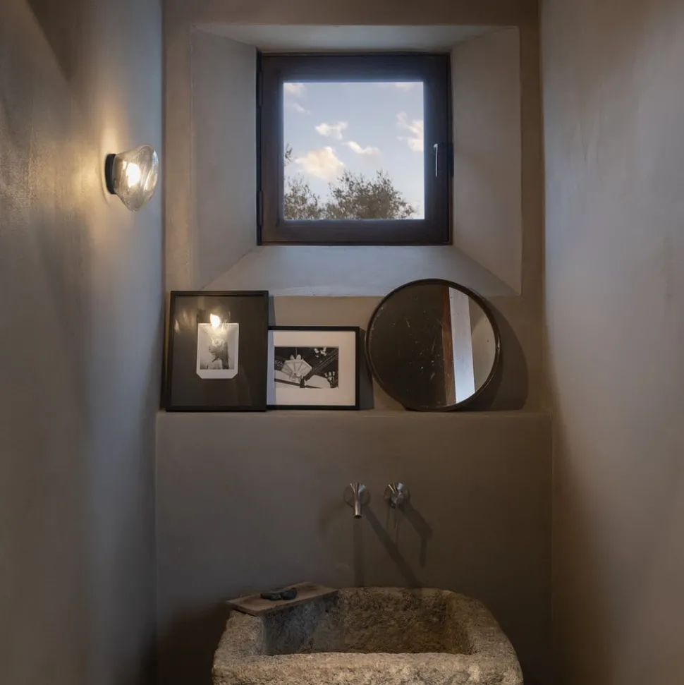 Karman Agua LED wandlamp, IP44, glas helder