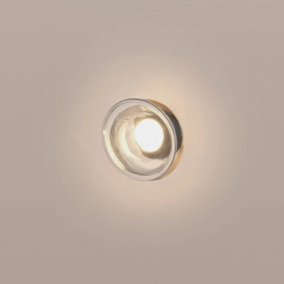 Karman Agua LED wandlamp, IP44, glas helder