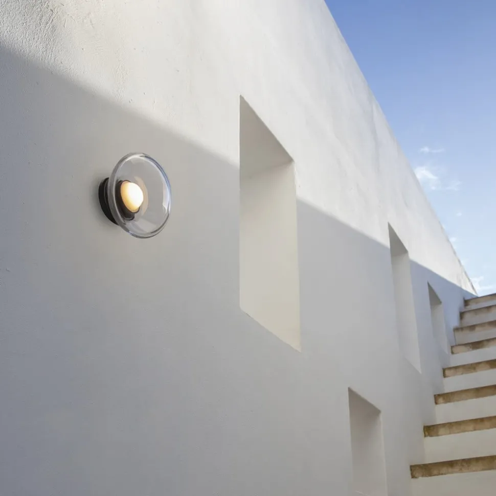 Karman Agua LED wandlamp, IP44, glas helder