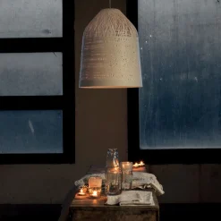 Karman Black Out buiten hanglamp, Ø 35 cm, wit