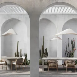 Karman buiten hanglamp Moby Dick, lengte 150 cm, glasvezel