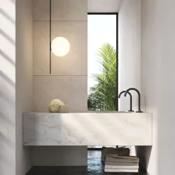 Karman buiten plafondlamp Atmosphere zwart 133 cm kunststof