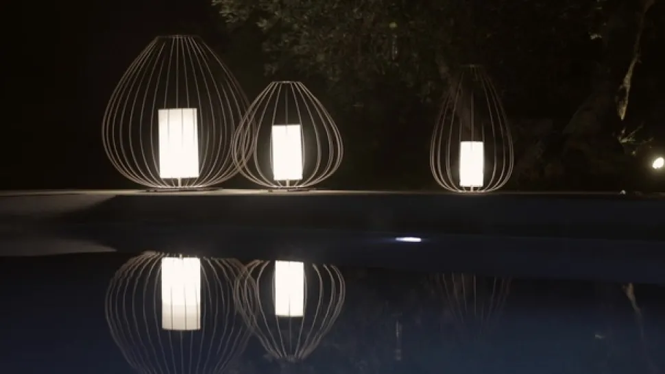 Karman Cell - kooi-hanglamp, Ø84cm, brons