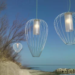 Karman Cell - kooi-hanglamp, Ø55cm, wit