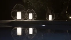 Karman Cell - kooi-hanglamp, Ø55cm, wit