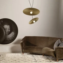 Karman Gonzaga LED hanglamp, Ø 59 cm, messing