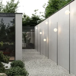 Karman grondspies lamp Atmosphere, zwart 178 cm kunststof