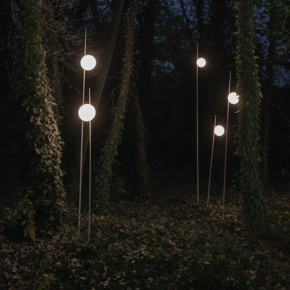 Karman grondspies lamp Atmosphere, wit, 178 cm, kunststof