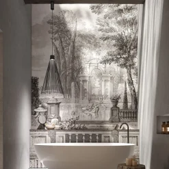 Karman LED buiten hanglamp Ikonika, zwart, Ø 40 cm, IP55