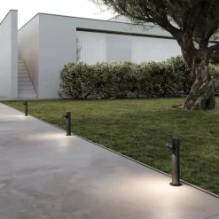 Karman LED tuinpadverlichting Jaco, 30 cm, bruin, aluminium, 1-lamp.