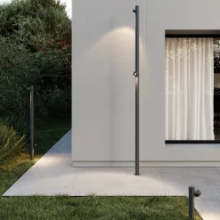 Karman LED tuinpadverlichting Jaco, 30 cm, bruin, aluminium, 1-lamp.